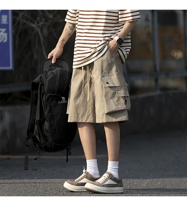 Men's Retro Big Pocket Shorts Detail