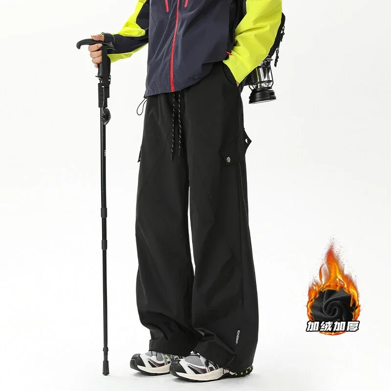 Men's Fleece-Lined Waterproof Ski Pants