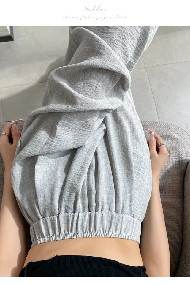 Women's 2025 Summer Linen-cotton Yamamoto Pants Detail