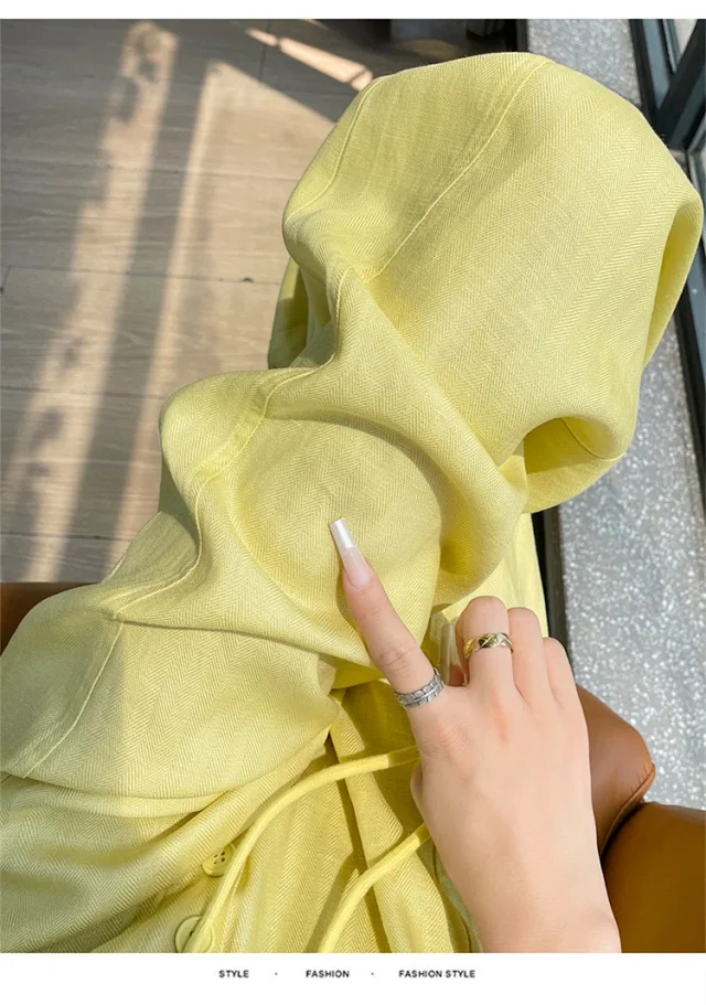 Lyocell Linen Wide - leg Pants Detail