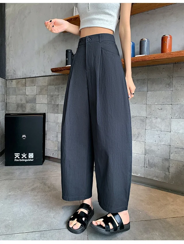 Vintage Tencel Cotton Wide-Leg Balloon Pants Detail