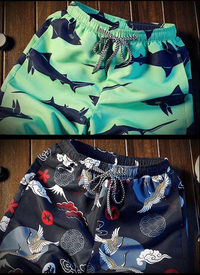 K167 Summer Loose Beach Pants for Men Detail