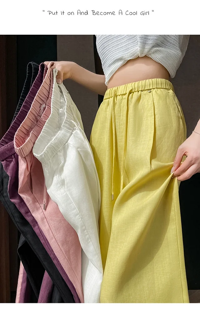 Women's Summer WideLeg Pants Detail