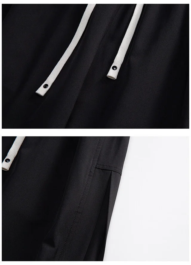 Men's Oversized Pleated Wide-Leg Pants Detail