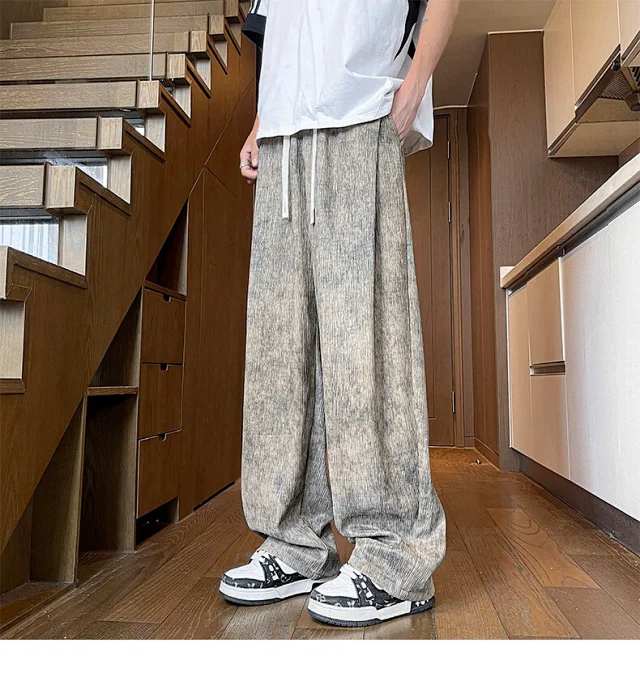 Men's Tie-Dye Ice Silk Pants Detail