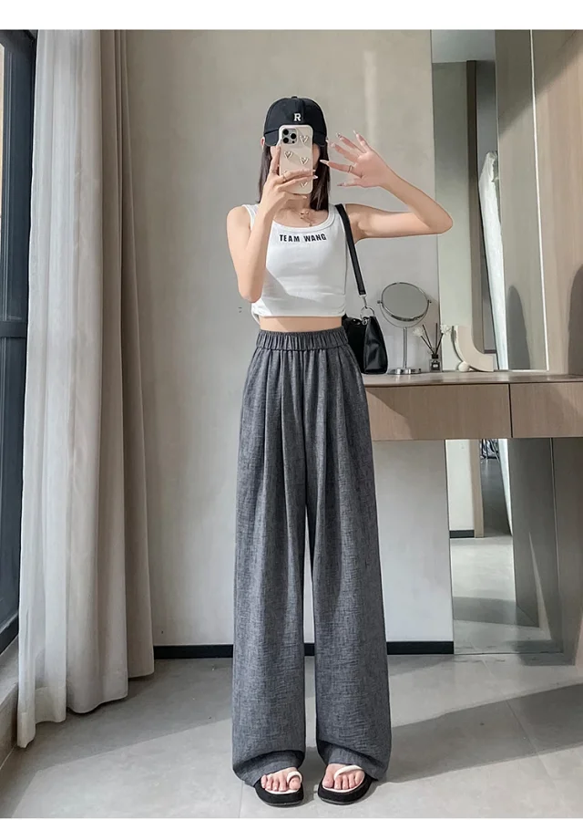 Women's 2025 Summer Linen-cotton Yamamoto Pants Detail