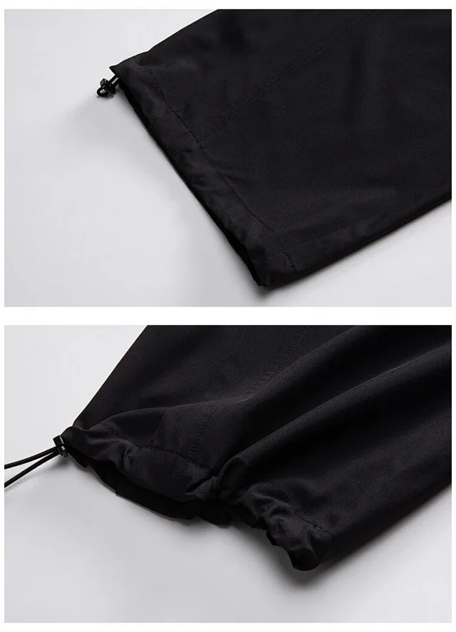 Men's Oversized Pleated Wide-Leg Pants Detail