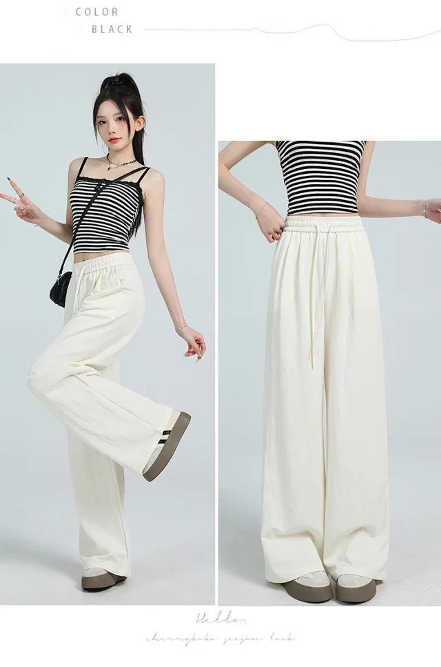 Lazy Style Ice Silk Sunscreen Yamamoto Pants Detail