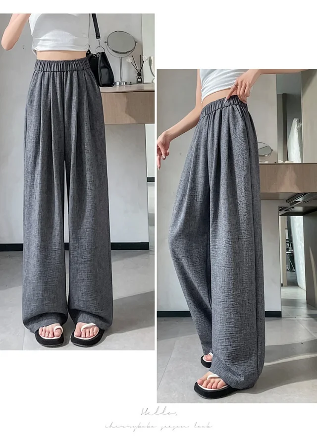 Women's 2025 Summer Linen-cotton Yamamoto Pants Detail