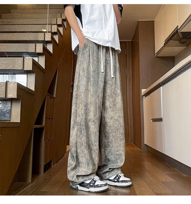 Men's Tie-Dye Ice Silk Pants Detail