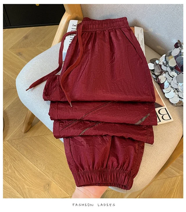 2025 Summer Women's Thin Casual Quick - Dry Pants Detail