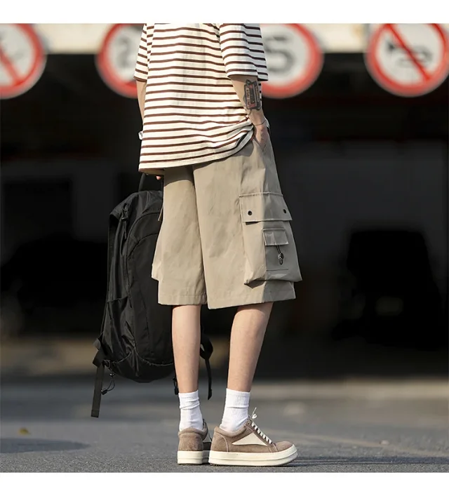 Men's Retro Big Pocket Shorts Detail