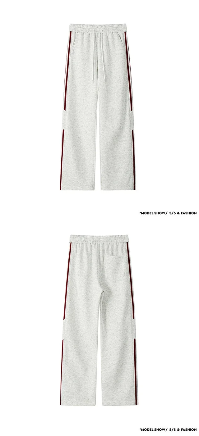 2025 Spring New Men's Wide-Leg Sweatpants Detail