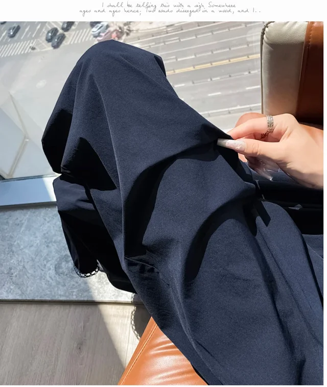 Women's Summer Ice Silk Hollow Lace Lantern Pants Detail