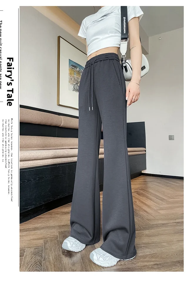 2025 Summer Ice Silk Flared Yoga Pants for Women Detail