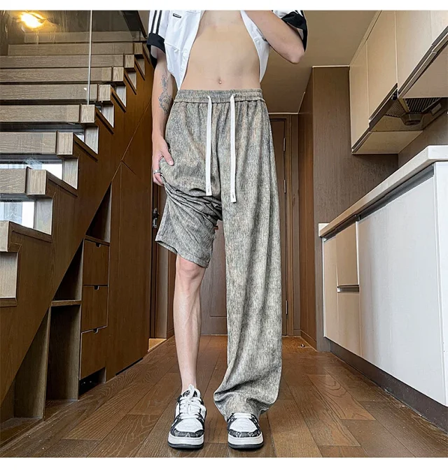 Men's Tie-Dye Ice Silk Pants Detail