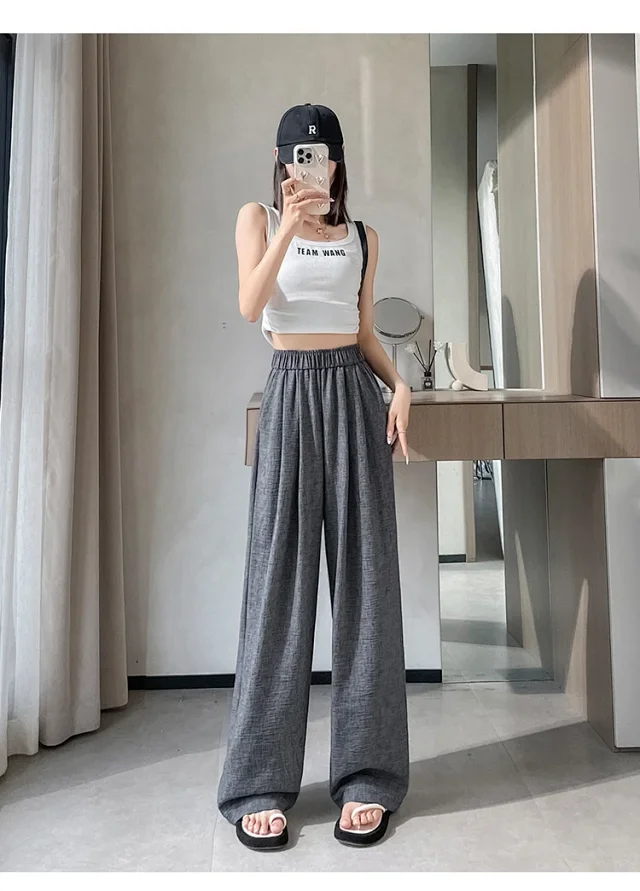 Women's 2025 Summer Linen-cotton Yamamoto Pants Detail