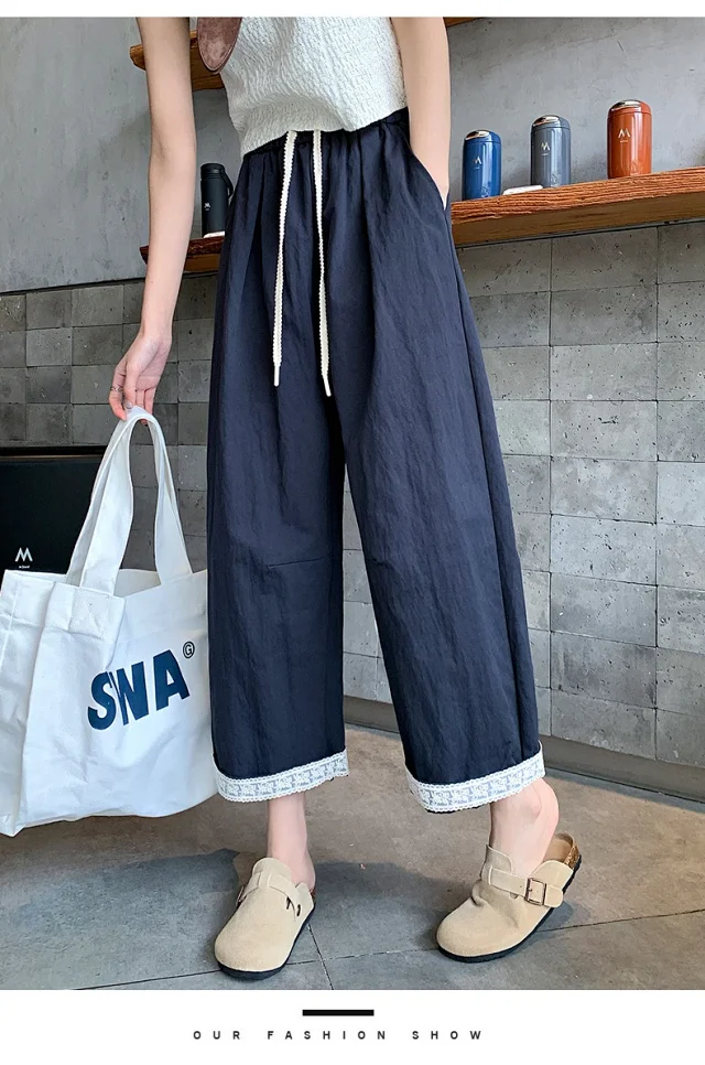 2025 Summer Lace Wide-leg Pants Detail
