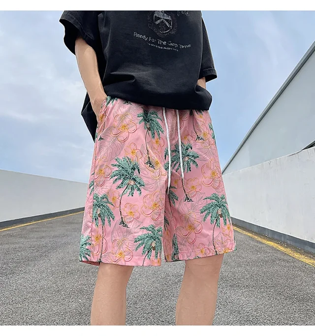 Men's Summer Quick-Dry Beach Shorts Detail