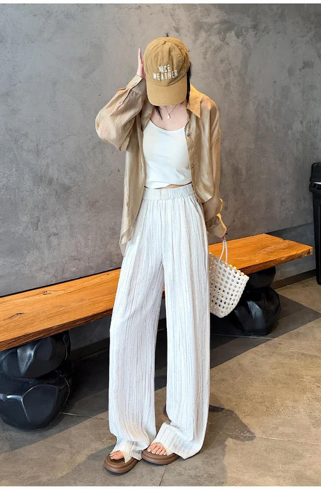 2025 Summer Tie - Dye Wide - Leg Pants Detail