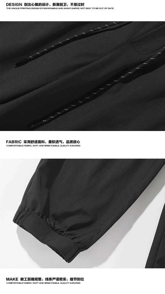 Men's 2025 Spring-Fall Waterproof Windproof Cargo Pants Detail