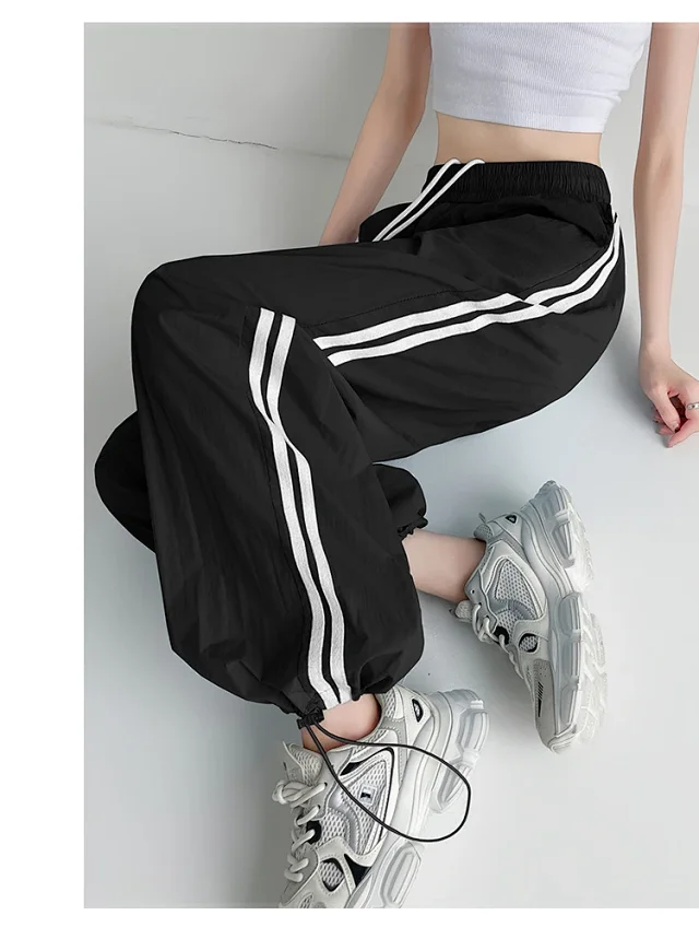 Women's Summer Ice Silk Quick-Dry Wide-Leg Pants Detail