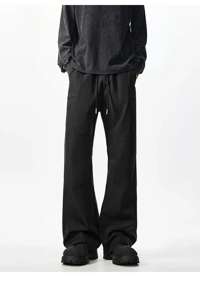 Beige Retro Cargo Pants - Men's Autumn New Detail
