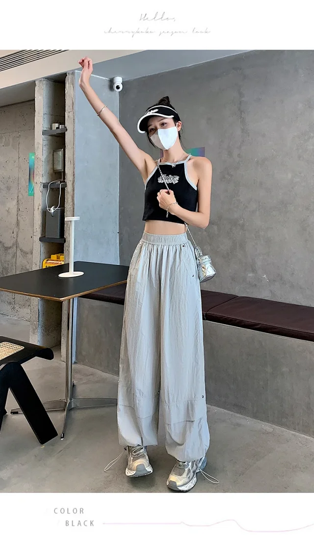 Women's Summer Loose Workwear Pants Detail
