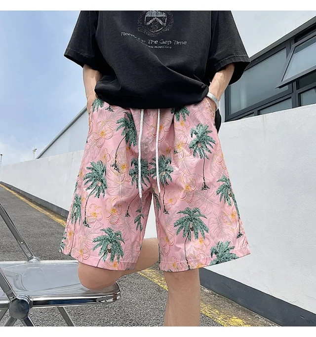 Men's Summer Quick-Dry Beach Shorts Detail