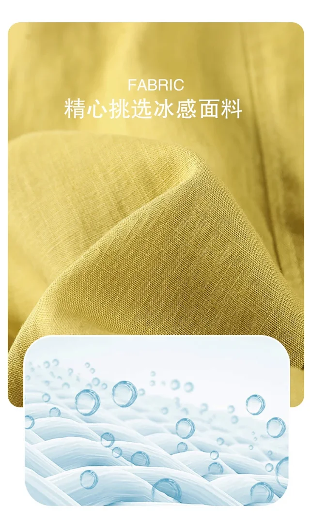 Tencel Linen Capris for Women Detail