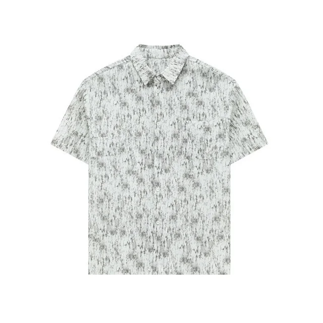 Tie-Dye Short-Sleeve Shirt Set for Men Detail