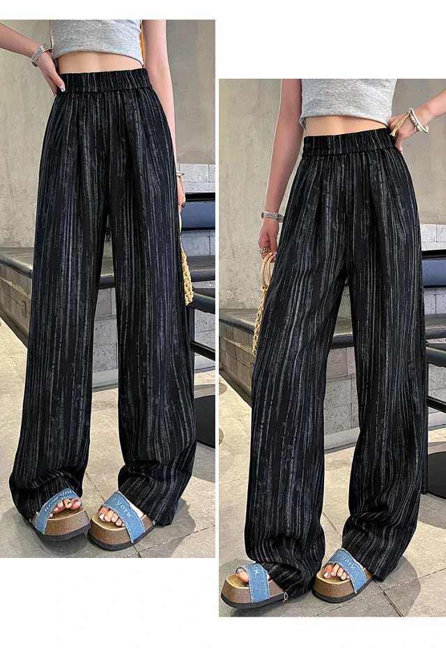 2025 Summer Tie - Dye Wide - Leg Pants Detail