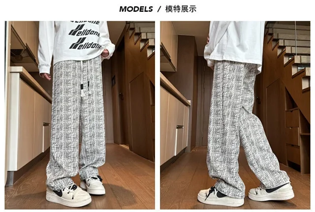 Men's Cozy Retro Trousers Detail