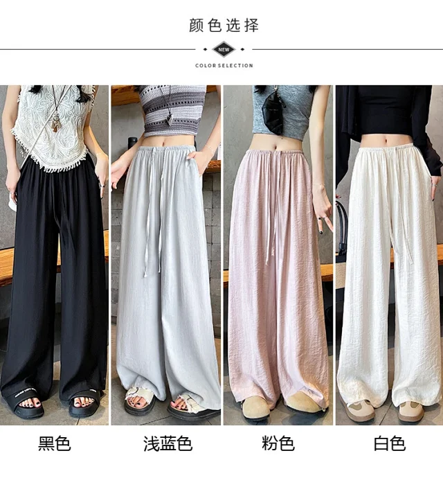 Linen Yamamoto Wide-leg Pants Detail