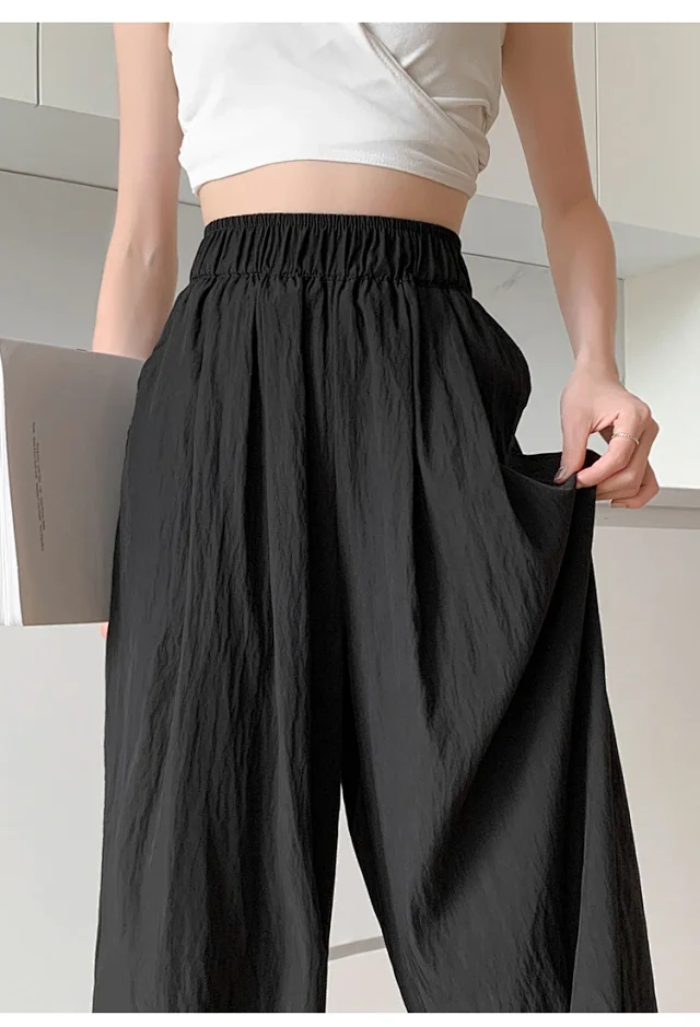 Ice Silk Wide-Leg Pants 2025 Detail