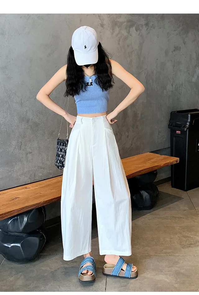 Vintage Tencel Cotton Wide-Leg Balloon Pants Detail