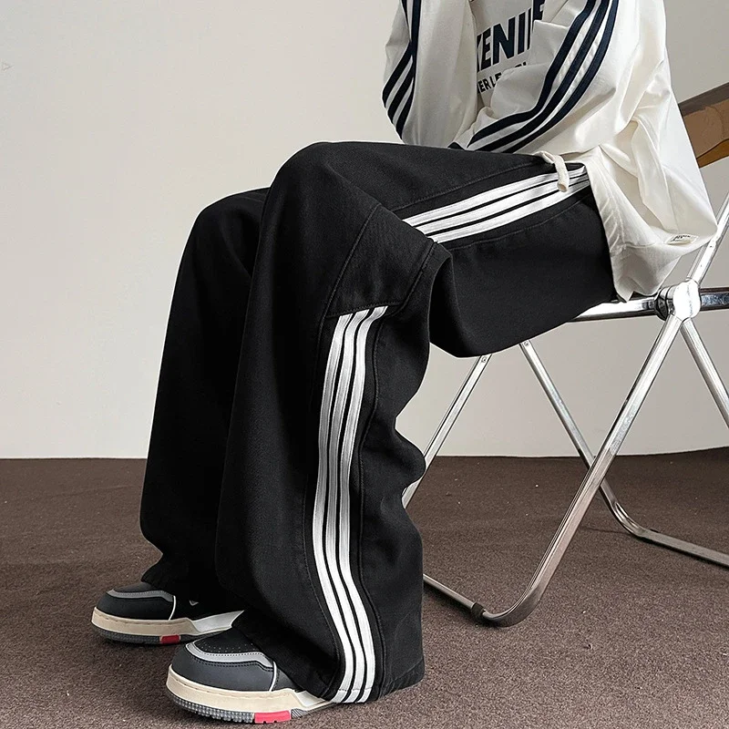 2025 Men's Fleece Jeans (Straight Loose Wide - leg)