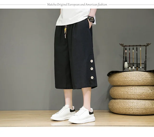 Men's Chinese Style Shorts Detail