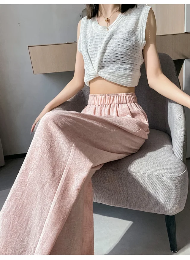 Women's 2025 Summer Linen-cotton Yamamoto Pants Detail