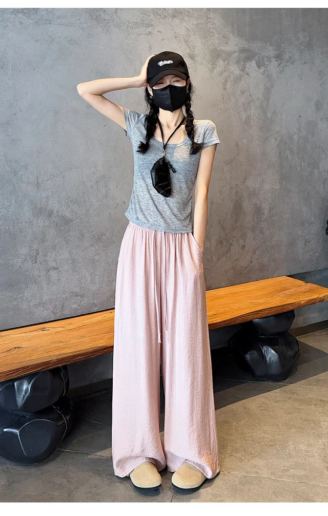 Linen Yamamoto Wide-leg Pants Detail