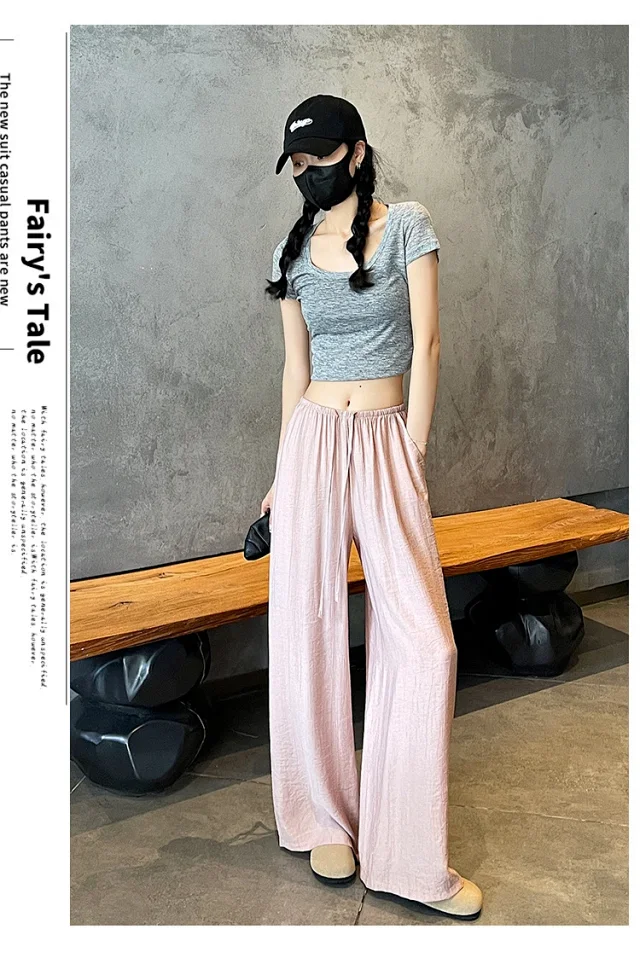 Linen Yamamoto Wide-leg Pants Detail