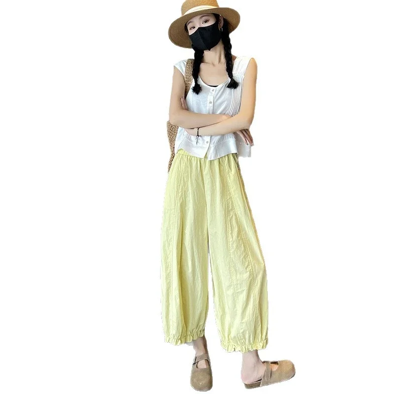 2025 Summer Sweet Lace Cropped Pants