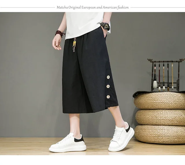 Men's Chinese Style Shorts Detail