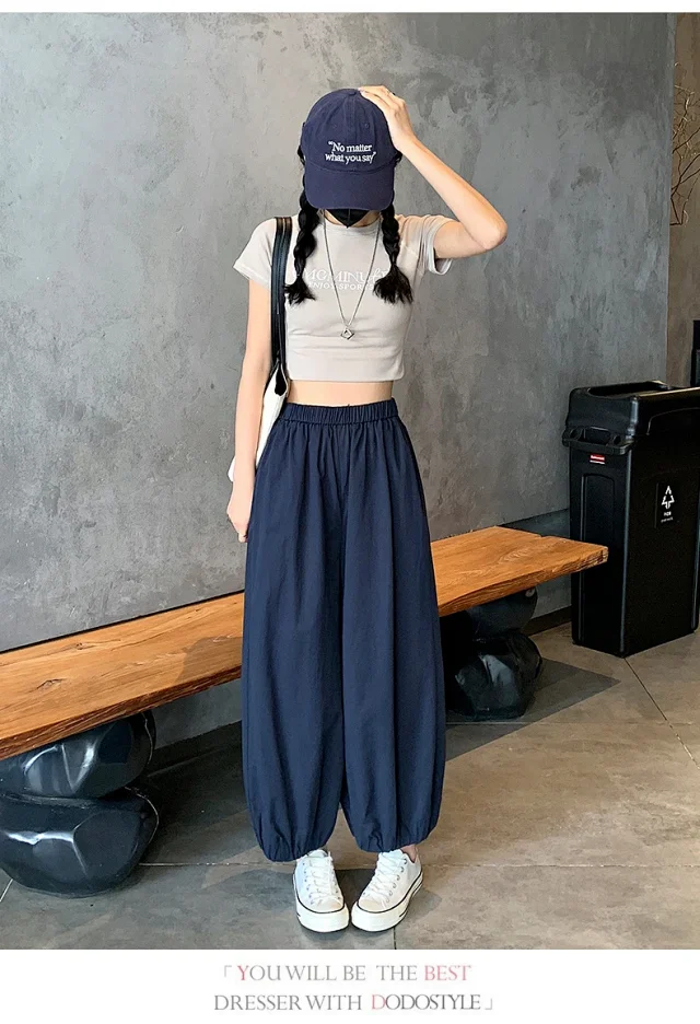 Korean Style Summer Balloon Pants for Women Detail