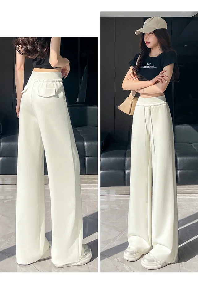 2025 Fall New Women's Straight - Leg Pants Detail