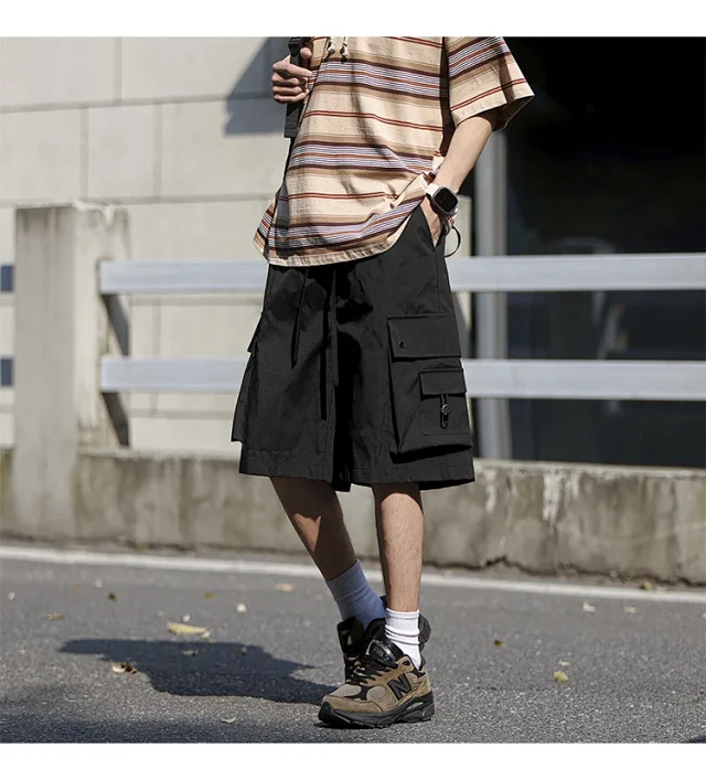 Men's Retro Big Pocket Shorts Detail