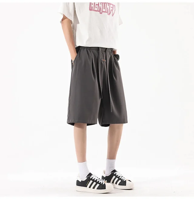 Men's Summer Printed Ice Silk Beach Shorts Detail
