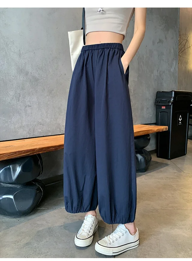 Korean Style Summer Balloon Pants for Women Detail