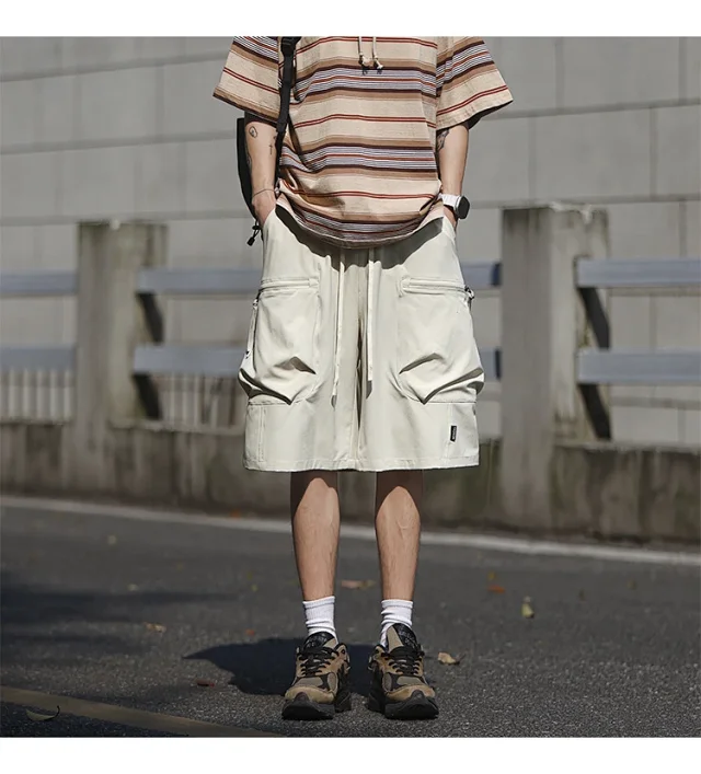 Men's Summer Ice Silk Sports Shorts Detail