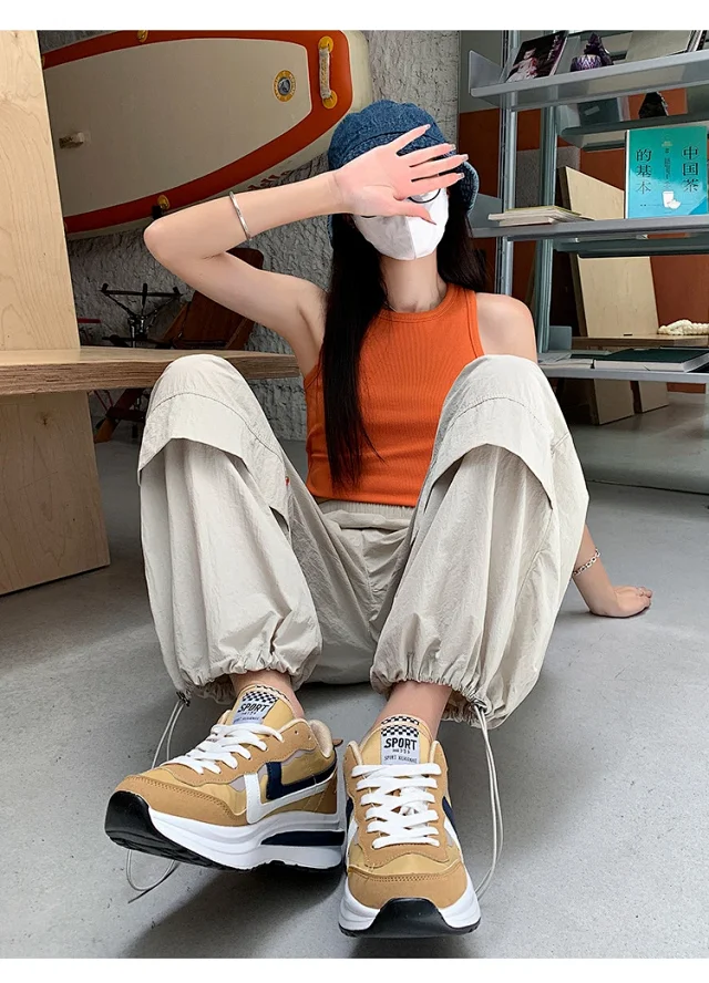 Women's Summer Loose Workwear Pants Detail